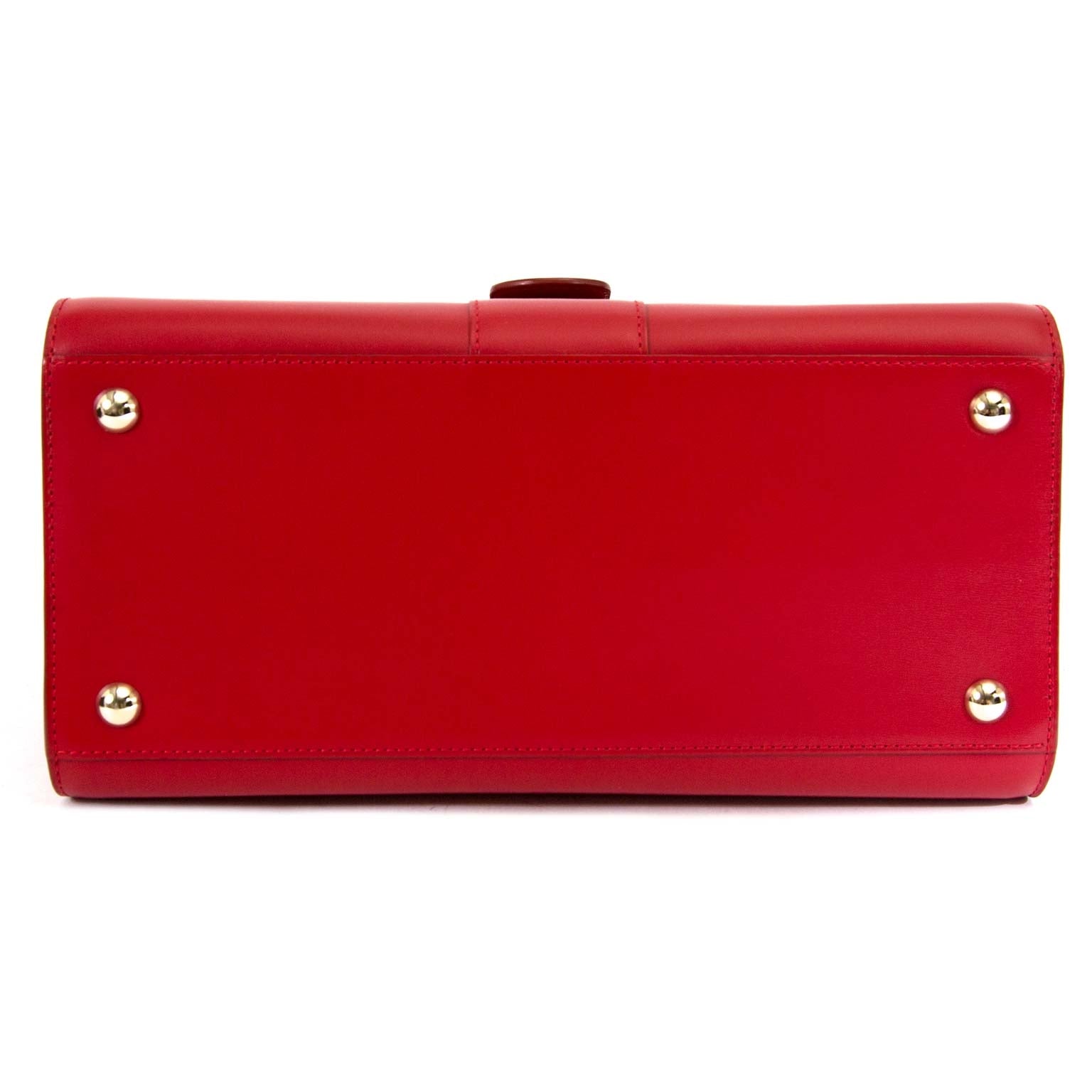 Delvaux Brillant MM Boxcalf Rouge Lipstick