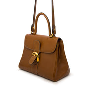 comme neuf seconde main Delvaux Brillant MM Cognac GHW + Strap