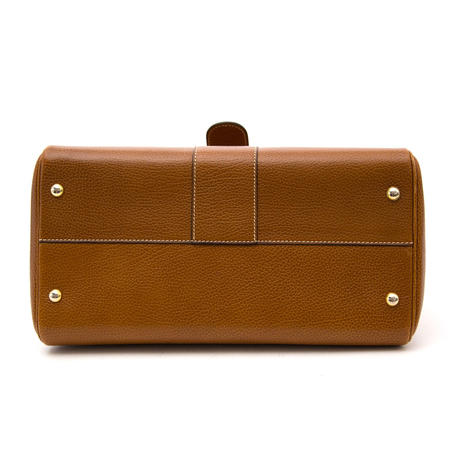 koop veilig online net als nieuw Delvaux Brillant MM Cognac GHW + Strap antwerpen