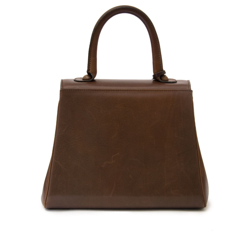 shop safe online your secondhand luxury Delvaux Brown Pm Brillant Bag