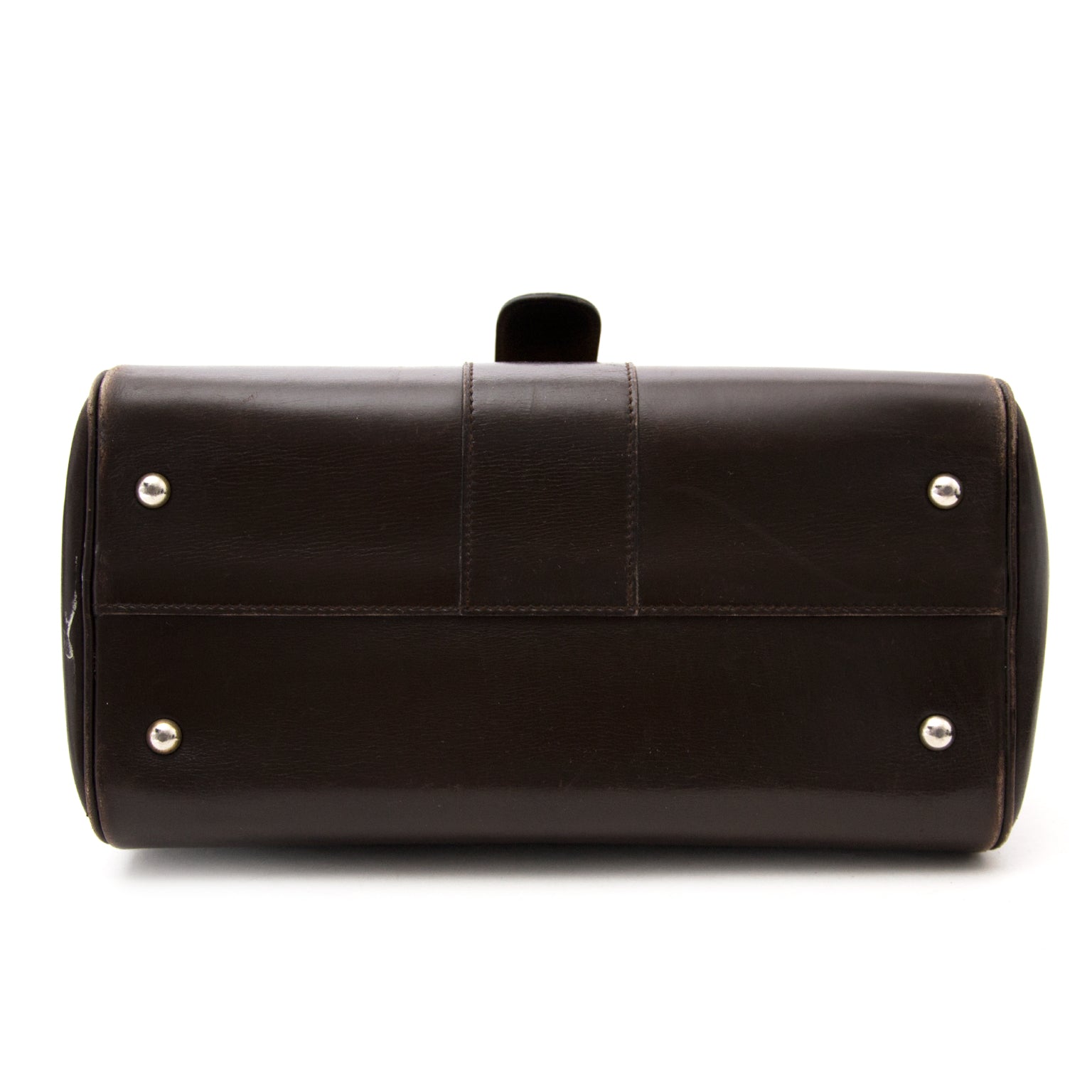 shop veilig tweedehands aan de beste prijs Delvaux Brown Brillant MM + Strap