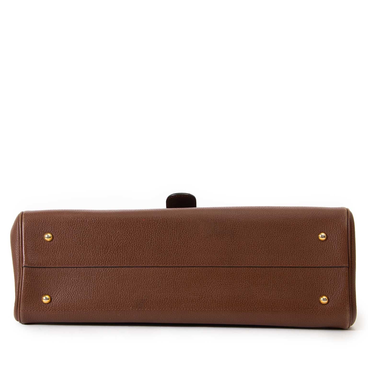 delvaux bruin brillant aktentas nu te koop bij labellov vintage mode webshop belgië