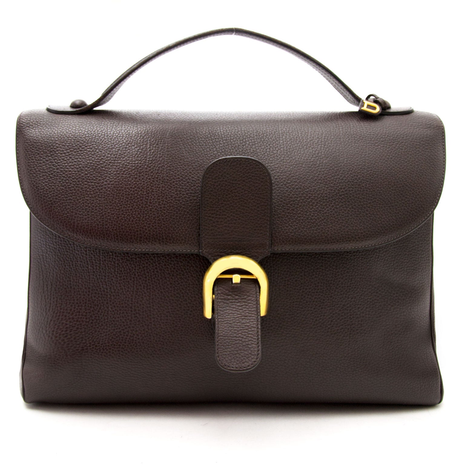 koop online aan de beste prijs Delvaux Brown Brillant Briefcase webshop antwerpen