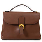 delvaux brown brillant briefcase now for sale at labellov vintage fashion webshop belgium
