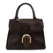 delvaux vintage brown boxcalf brillant pm now for sale at labellov vintage fashion webshop belgium