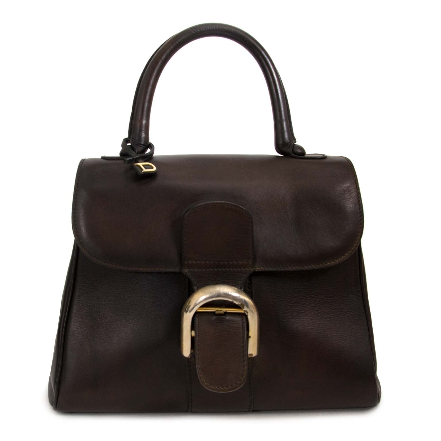 delvaux vintage brown boxcalf brillant pm now for sale at labellov vintage fashion webshop belgium