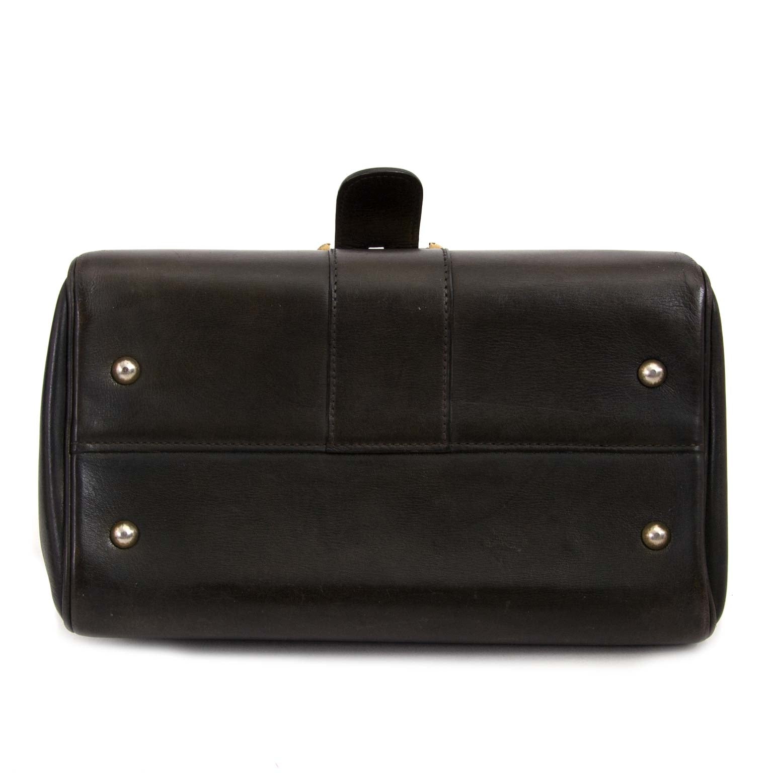 delvaux vintage brown boxcalf brillant pm now for sale at labellov vintage fashion webshop belgium