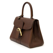 acheter en ligne seoconde main comme neuf Delvaux Brown Pm Brillant Bag site en ligne seconde main luxe marque