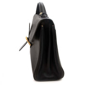 delvaux black brillant briefcase now for sale at labellov vintage fashion webshop belgium