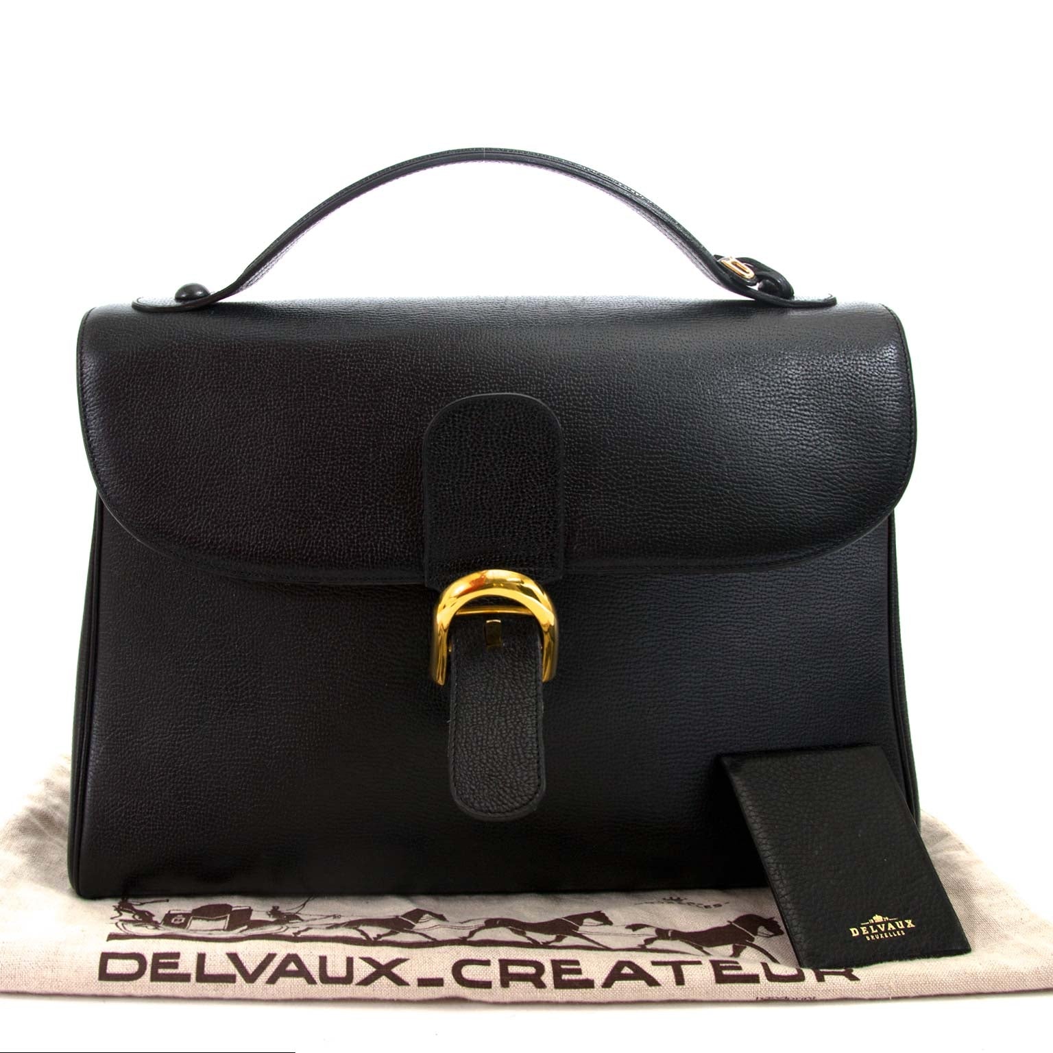 delvaux black brillant briefcase now for sale at labellov vintage fashion webshop belgium