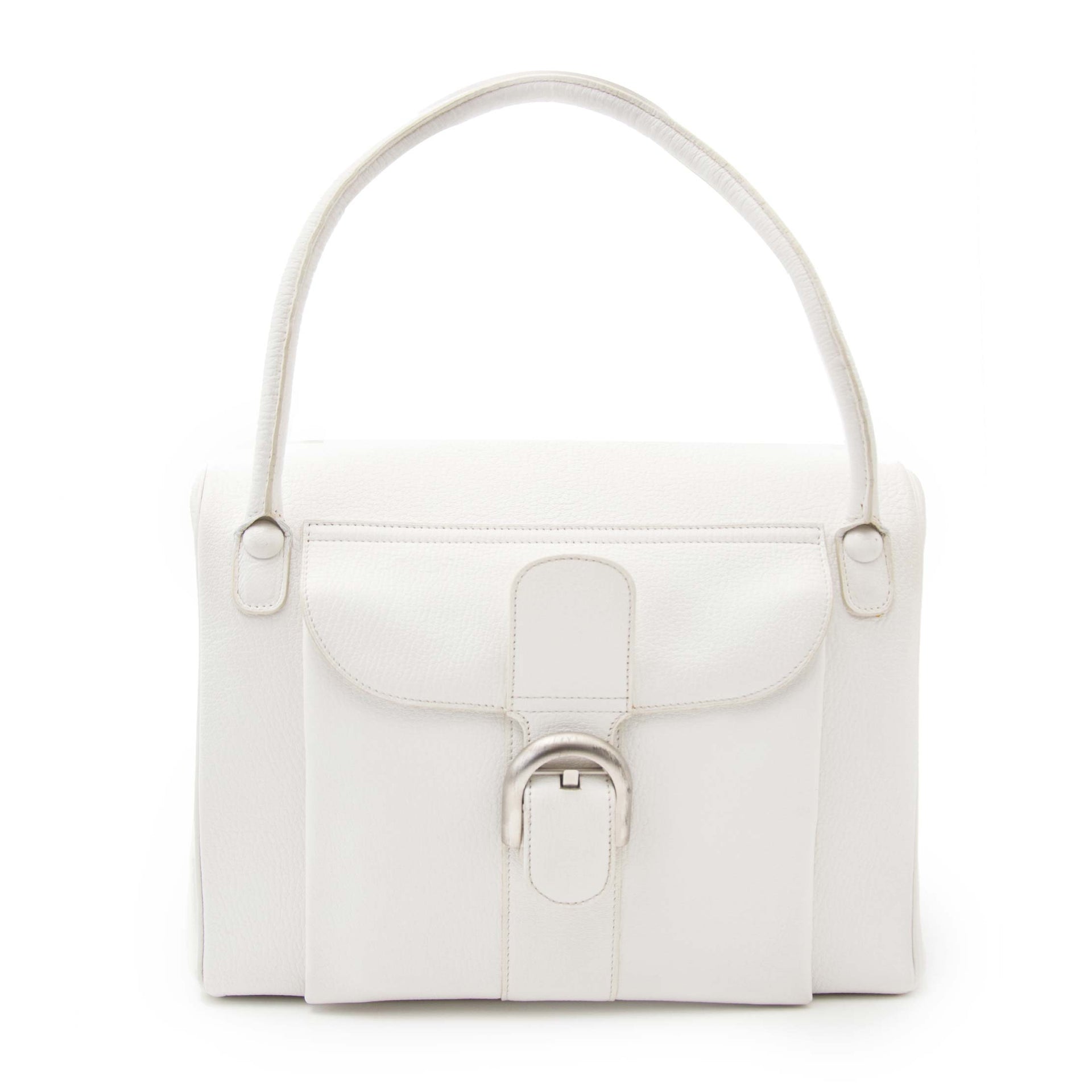 Delvaux Brillant 12H Chèvre Glacée Souple Talc