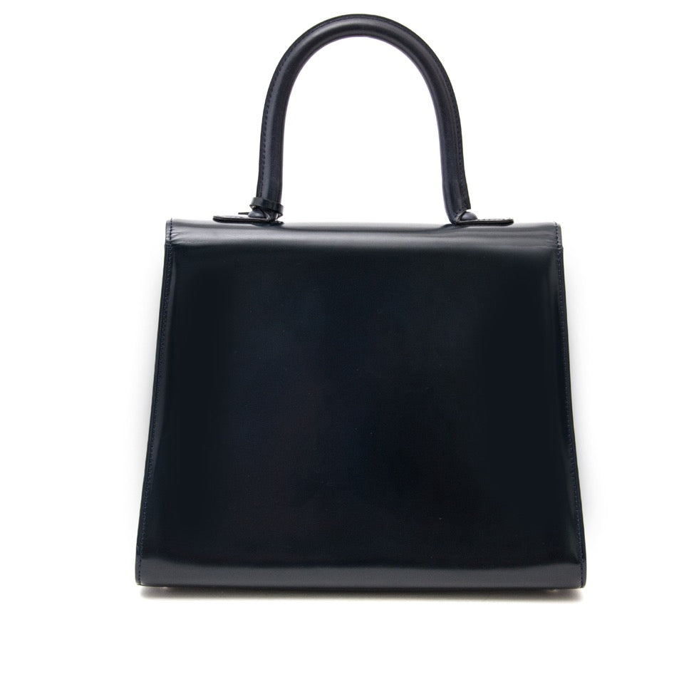 shop safe online secondhand at the best price Delvaux Dark Blue Brillant MM Bag