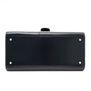 shop safe online like new 100% authentic luxury bags Belgium Delvaux Dark Blue Brillant MM Bag