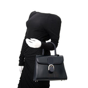 koop veilig 2de hands Delvaux Dark Blue Brillant MM Bag Antwerpen , België