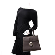 acheter enligne pour le meilleur prixcomme neuf sac a main Delvaux Brown Brillant MM