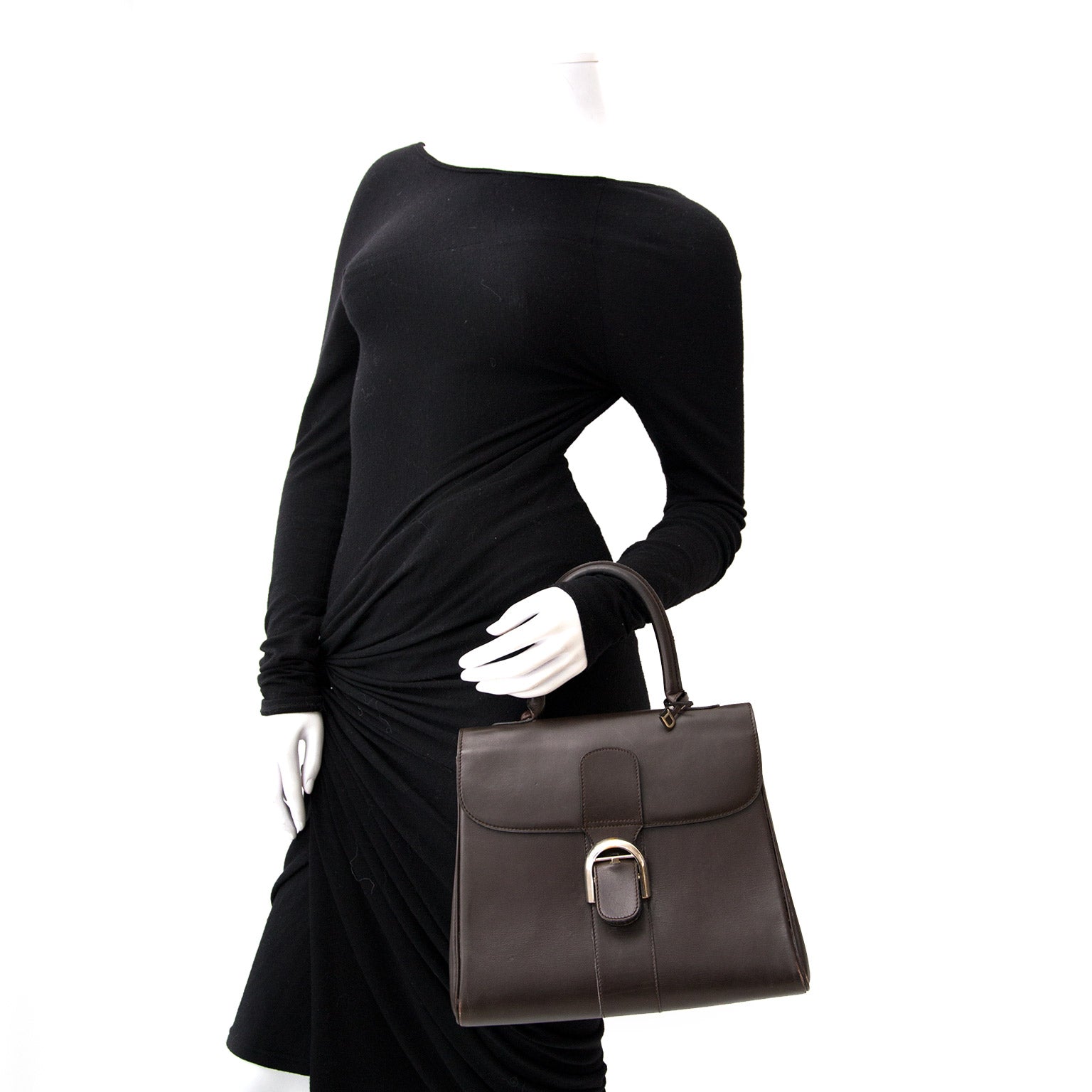 acheter enligne pour le meilleur prixcomme neuf sac a main Delvaux Brown Brillant MM