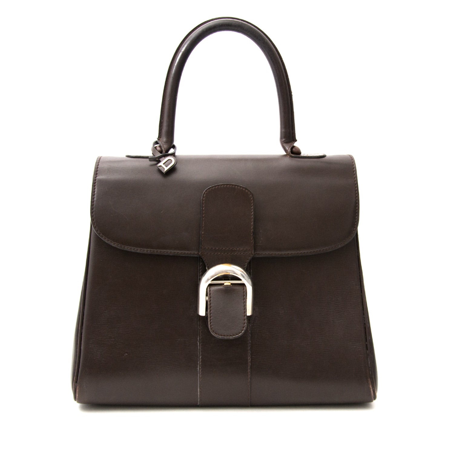 koop veil online aan de beste prijs Delvaux Brown Brillant MM webshop en boetiek