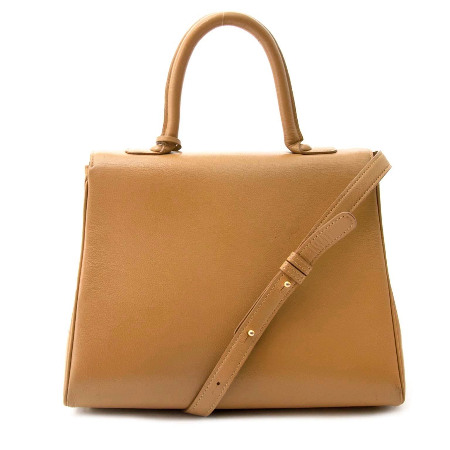 Delvaux Brillant Beige MM Leather Bag buy safe and secure online at labellov.com for the best price