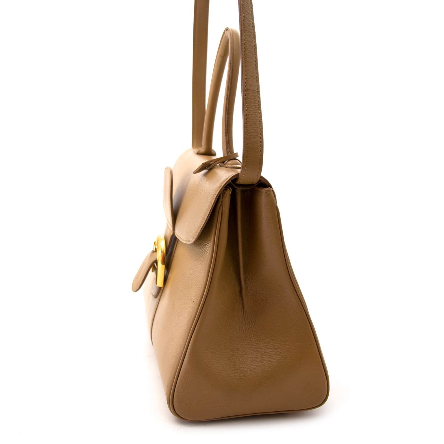 Delvaux Brillant Beige MM Leather Bag nu te koop online bij labellov.com