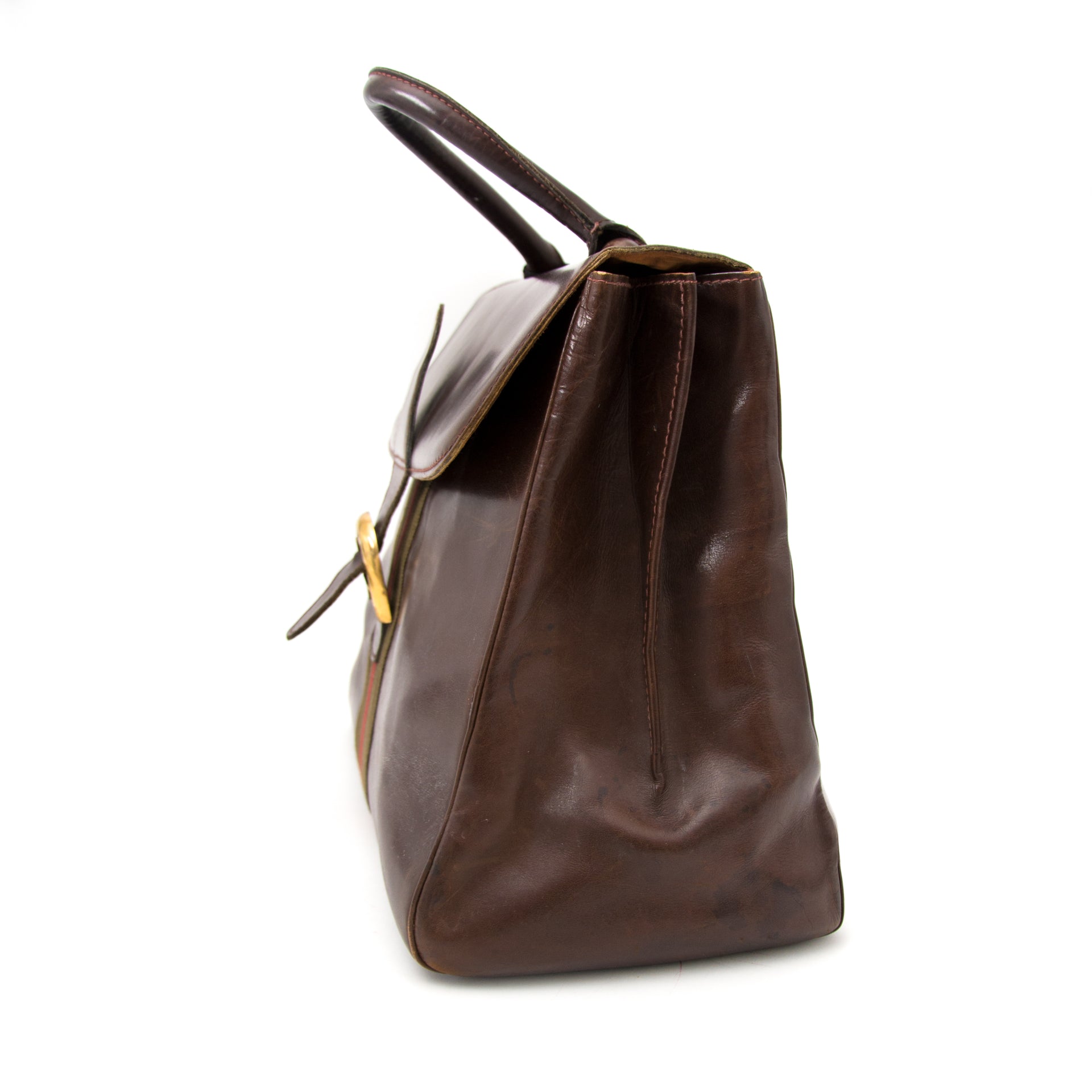 Delvaux Vintage Brown Brillant GM+
