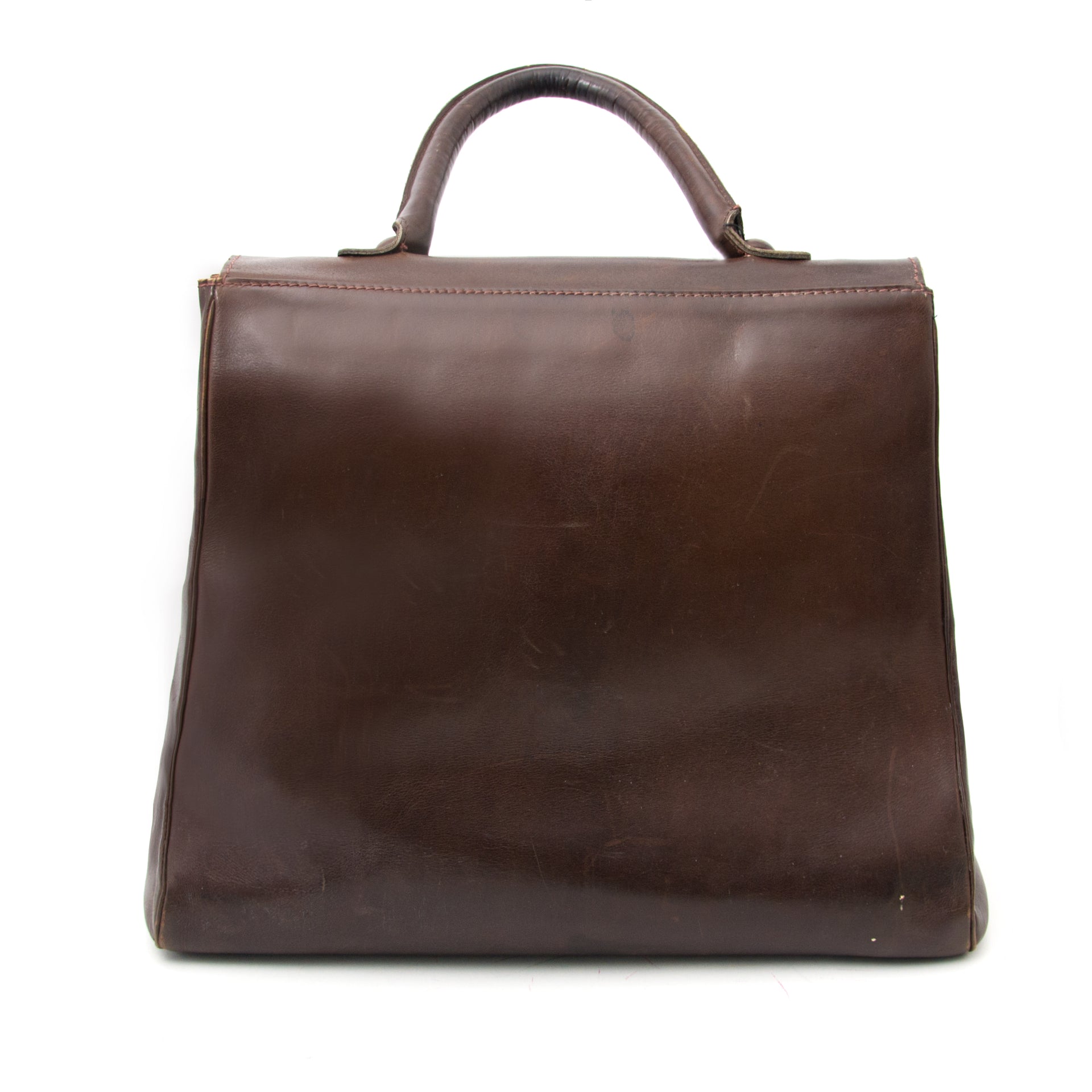Delvaux Vintage Brown Brillant GM+