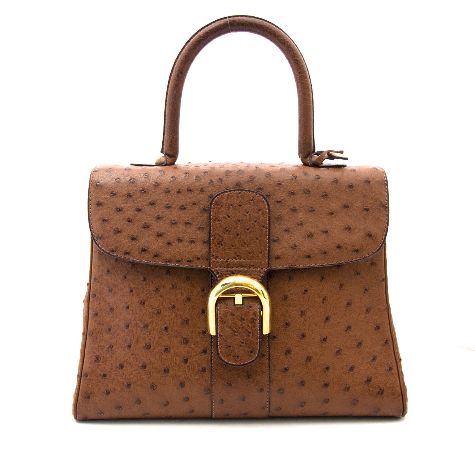 Delvaux Brillant Ostrich tabac mm now online at labellov.com for the best price