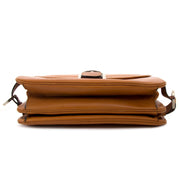 Delvaux Brillant Rouilly Cognac Top Handle Bag
