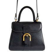 buy secondhand authentic Delvaux Brillant Black PM + Strap for less at Labellov, online vintage webshop. Safe and secure shopping
