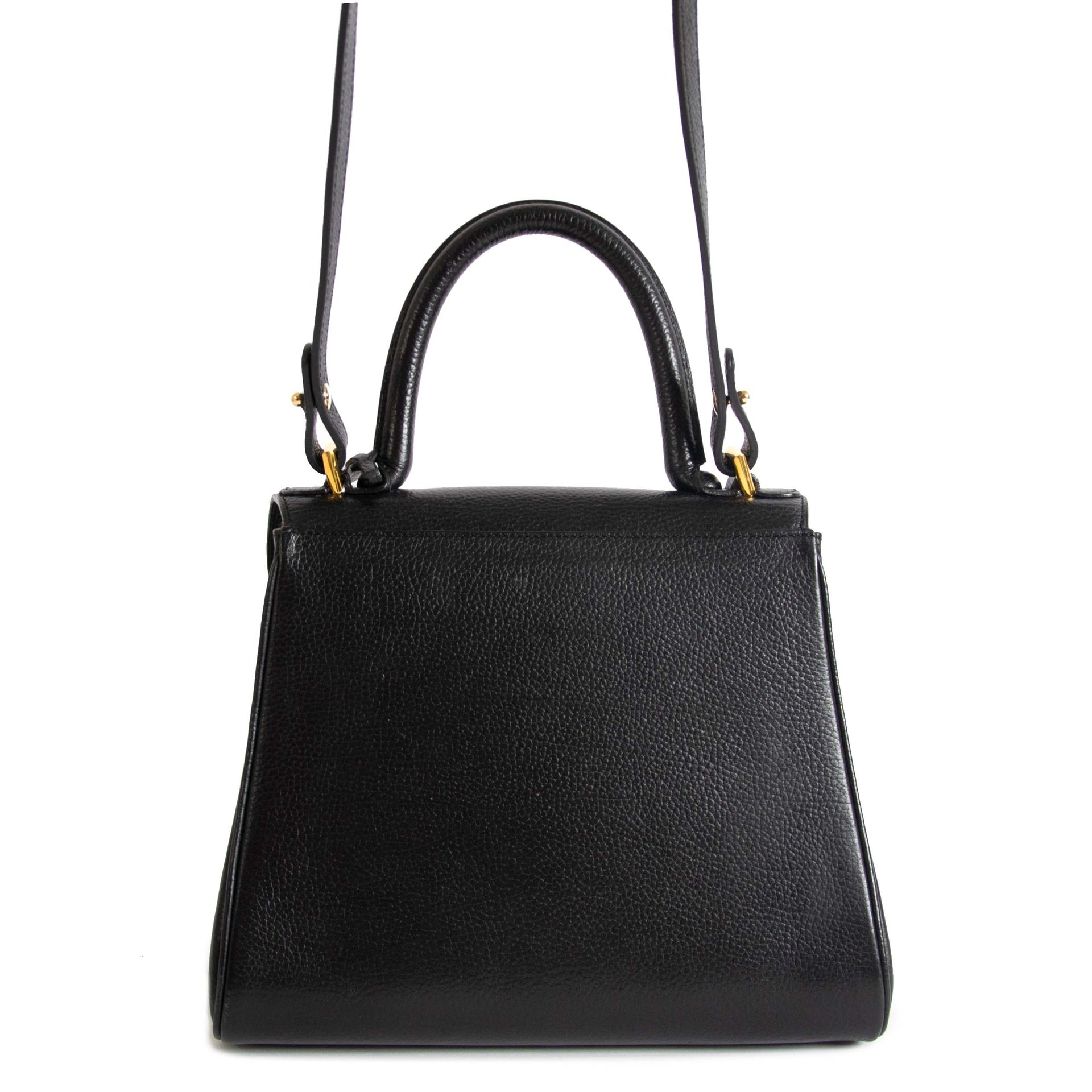 safe and secure shopping Delvaux Brillant Black PM + Strap at the right price at Labellov in Antwerp