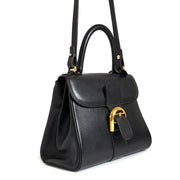safe and secure shopping at Labellov vintage webshop Delvaux Brillant Black MM + Strap