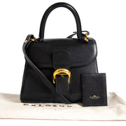 buy secondhand authentic Delvaux Brillant Black PM + Strap for less at Labellov, online vintage webshop. Safe and secure shopping