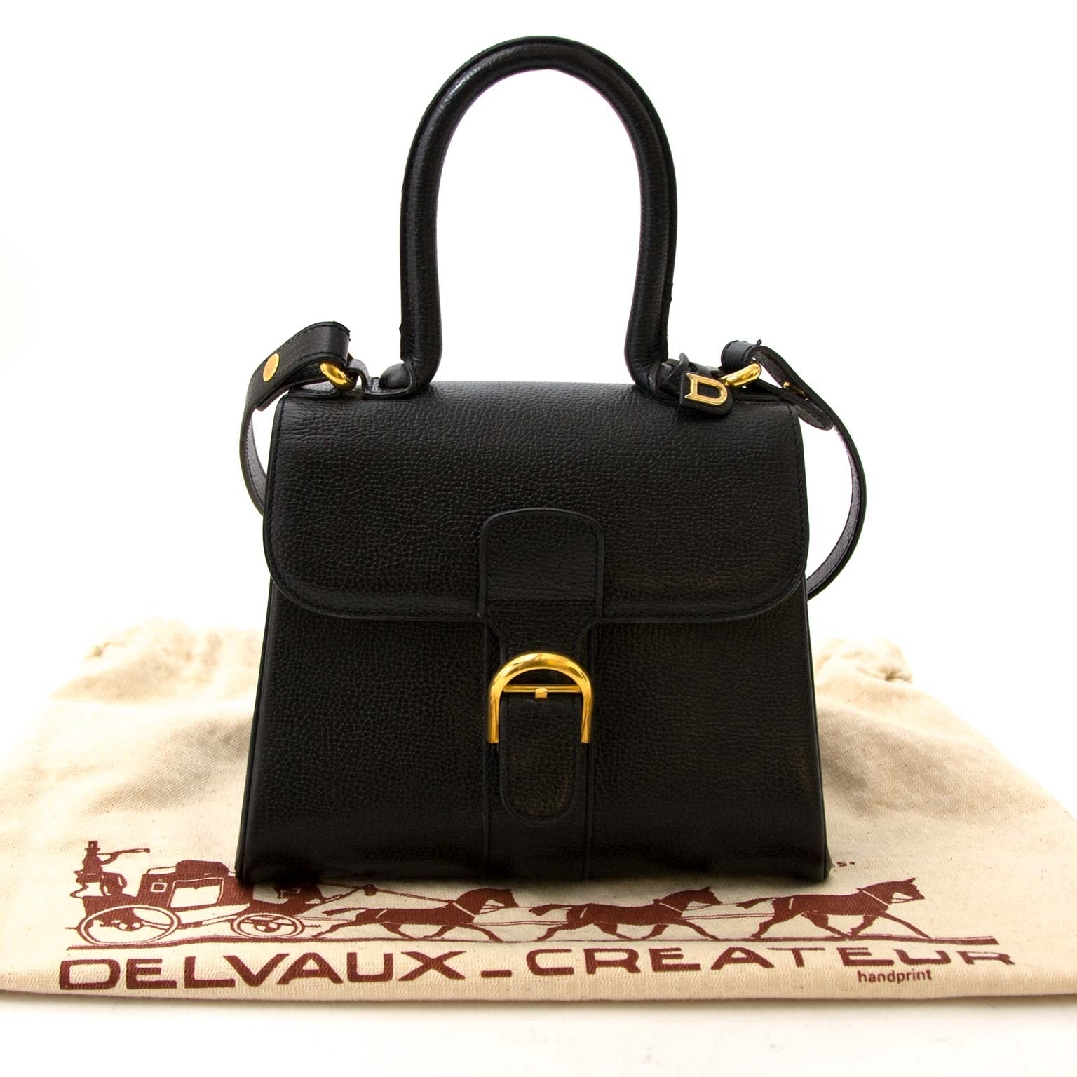 Delvaux Black Brillant Mini + Strap kopen en verkopen