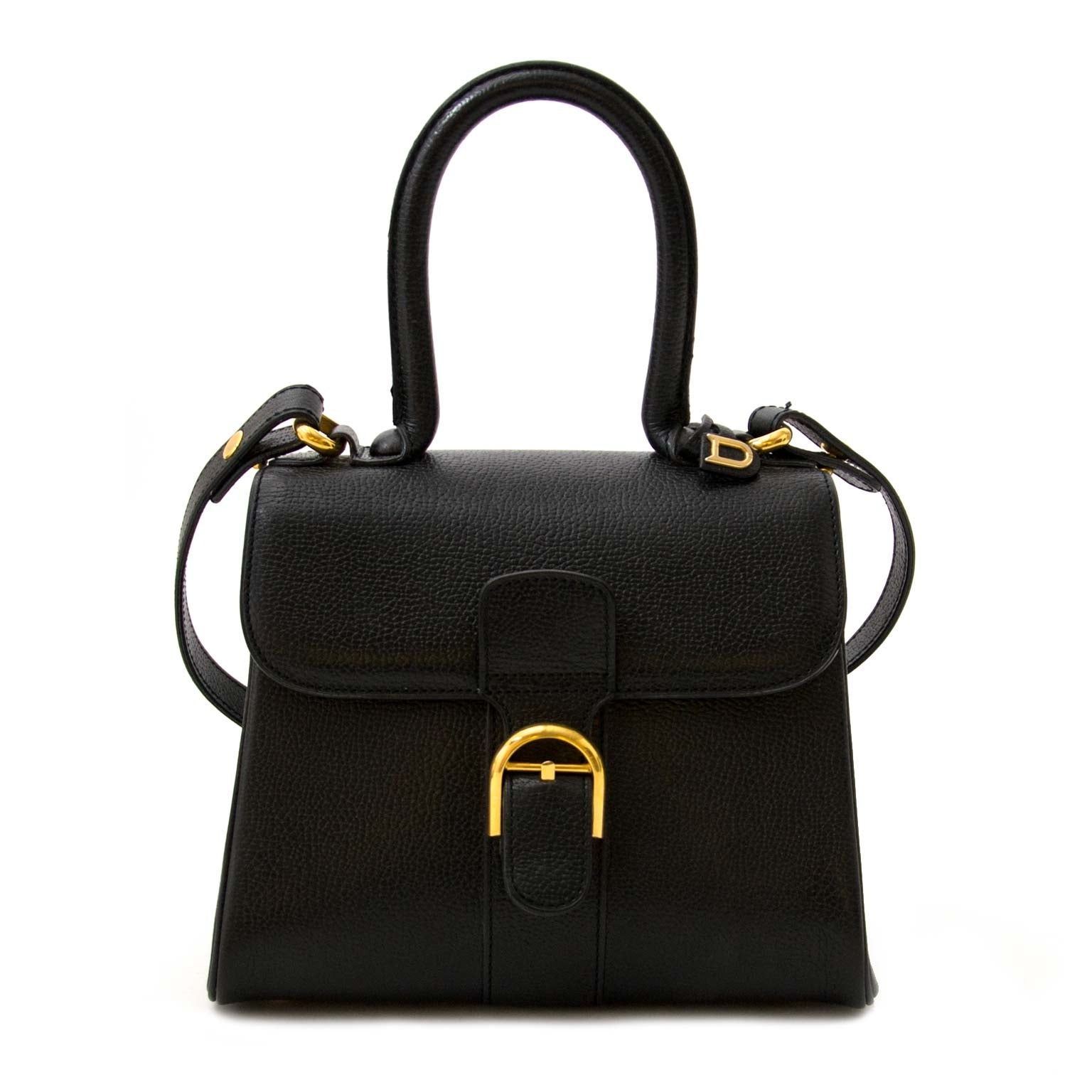 Buy authentic designer bags such as Delvaux Black Brillant Mini + Strap for the best price at Labellov