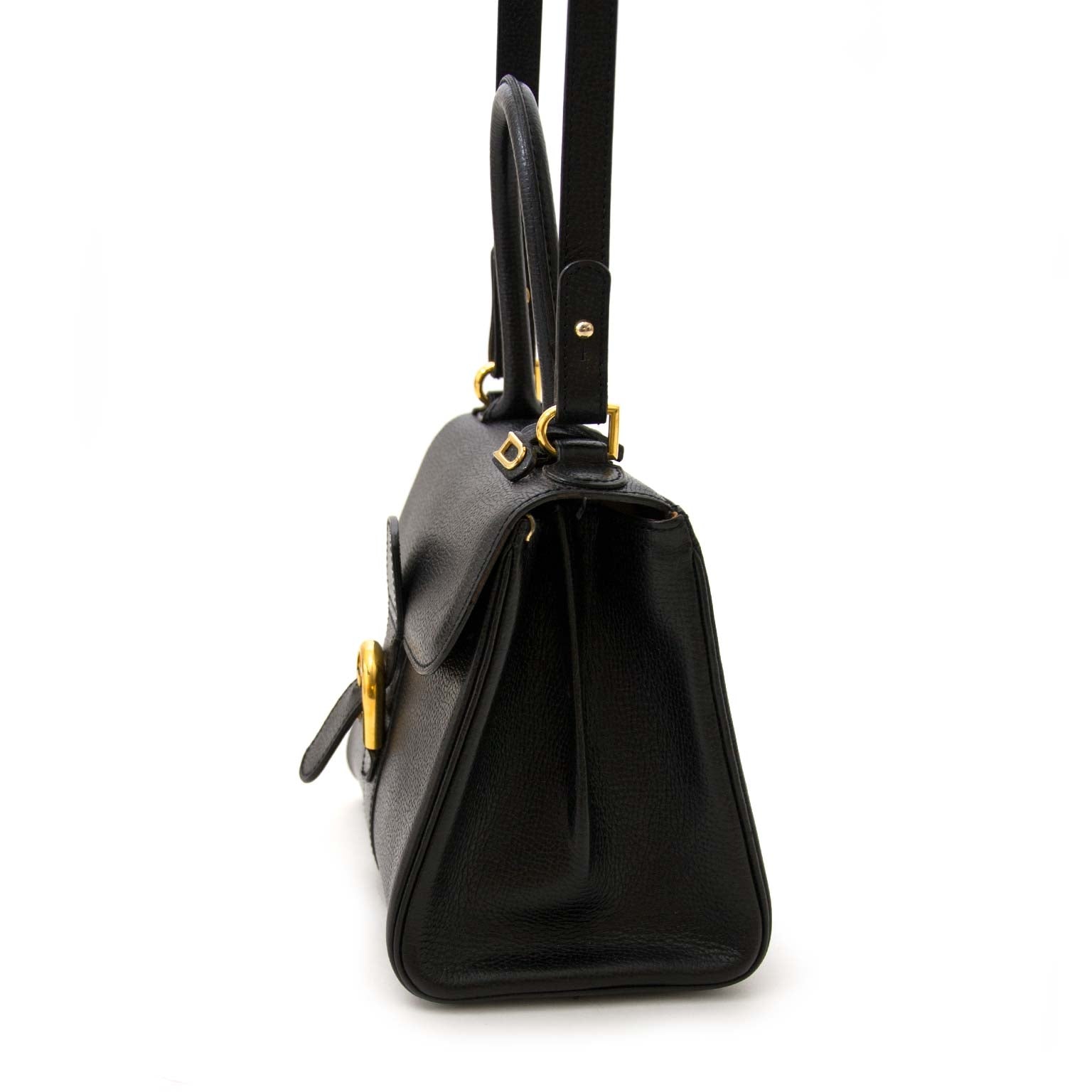 Delvaux Black Brillant Mini + Strap
