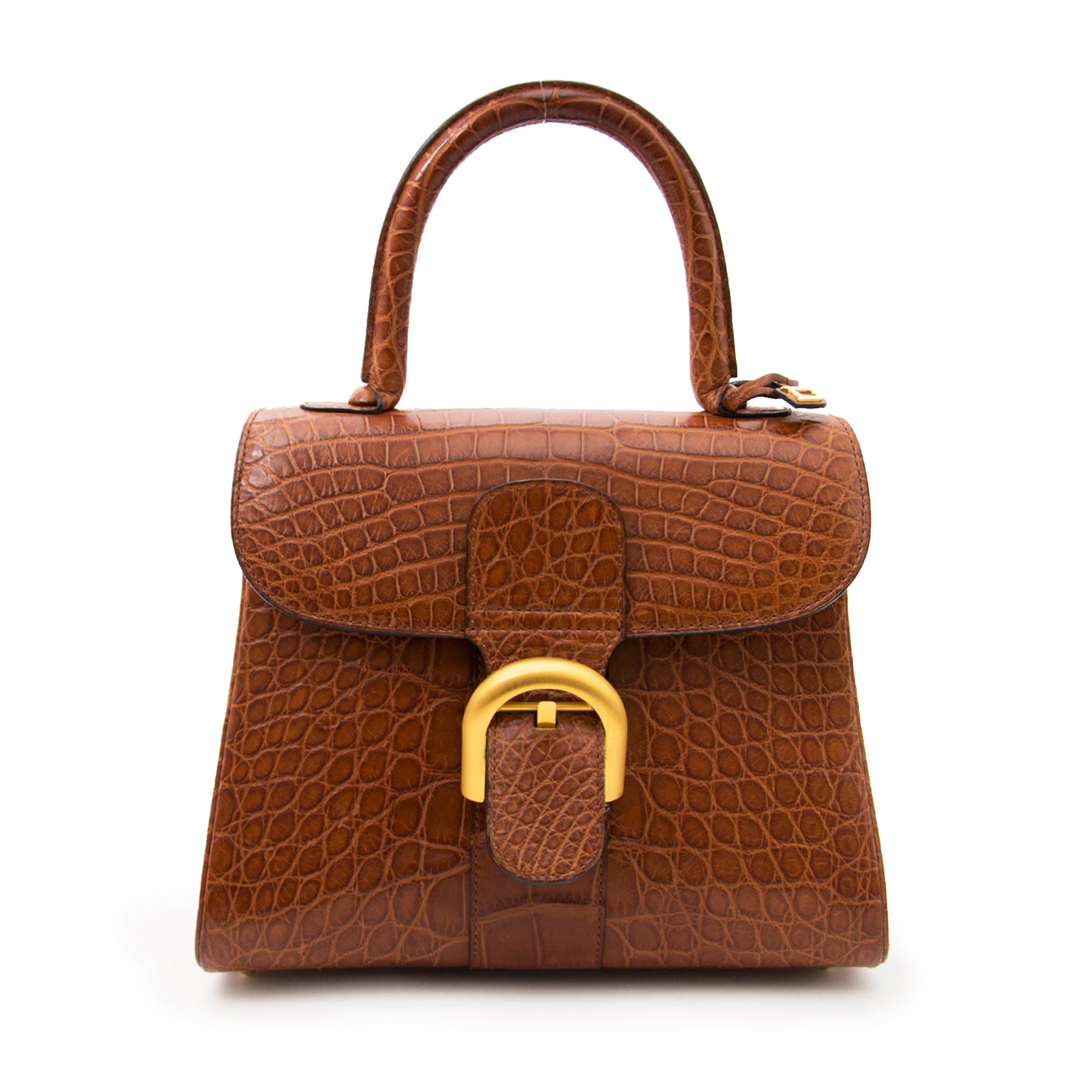 As New Delvaux Brillant Croco matte Miel PM for the best price available online