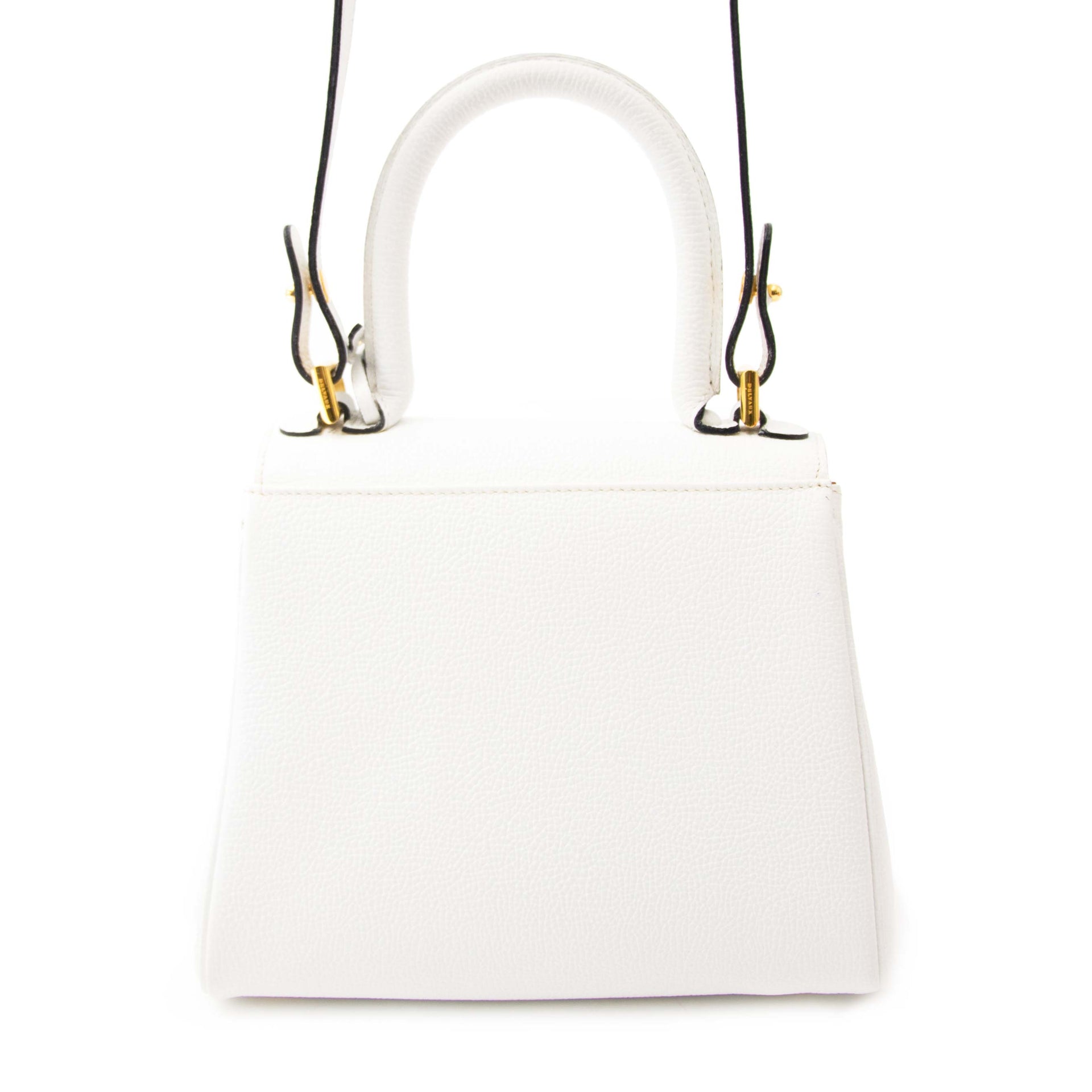 searching for luxury secondhand? shop safe 100% authentic Delvaux White Brillant Mini GHW