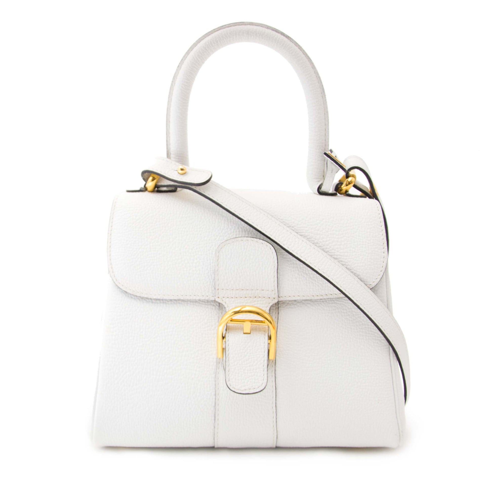 shop safe online secondhand designer luxury Delvaux White Brillant Mini GHW