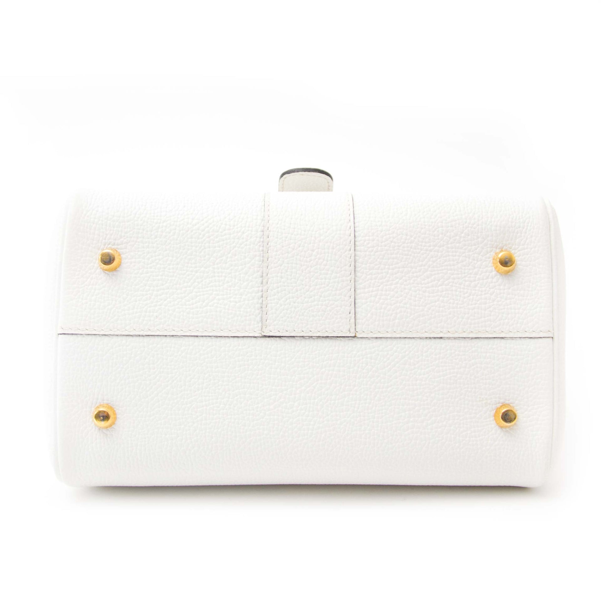 koop online aan de besete prijs joiu tweedehands Delvaux White Brillant Mini GHW