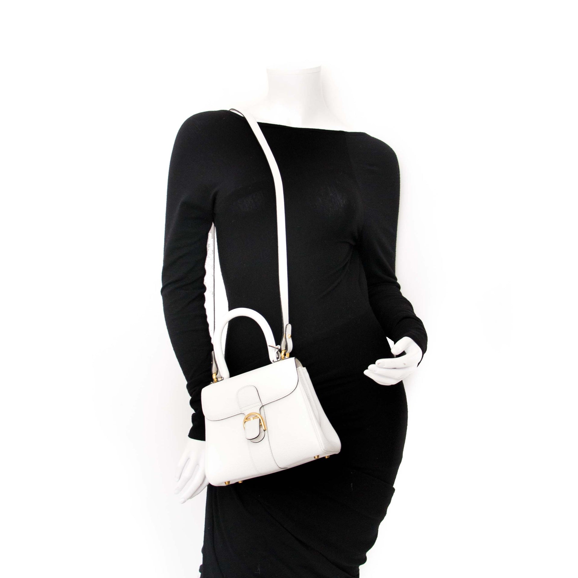 acheter en ligne pour le meilleur prix sac a main Delvaux White Brillant Mini GHW