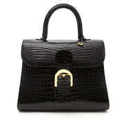 We buy and sell your secondhand Delvaux Black Crocodile Brillant MM for the best price.