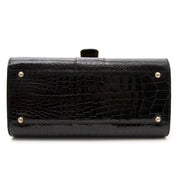 Acheter secur en ligne votre sac a mains Delvaux Black Crocodile Brillant MM