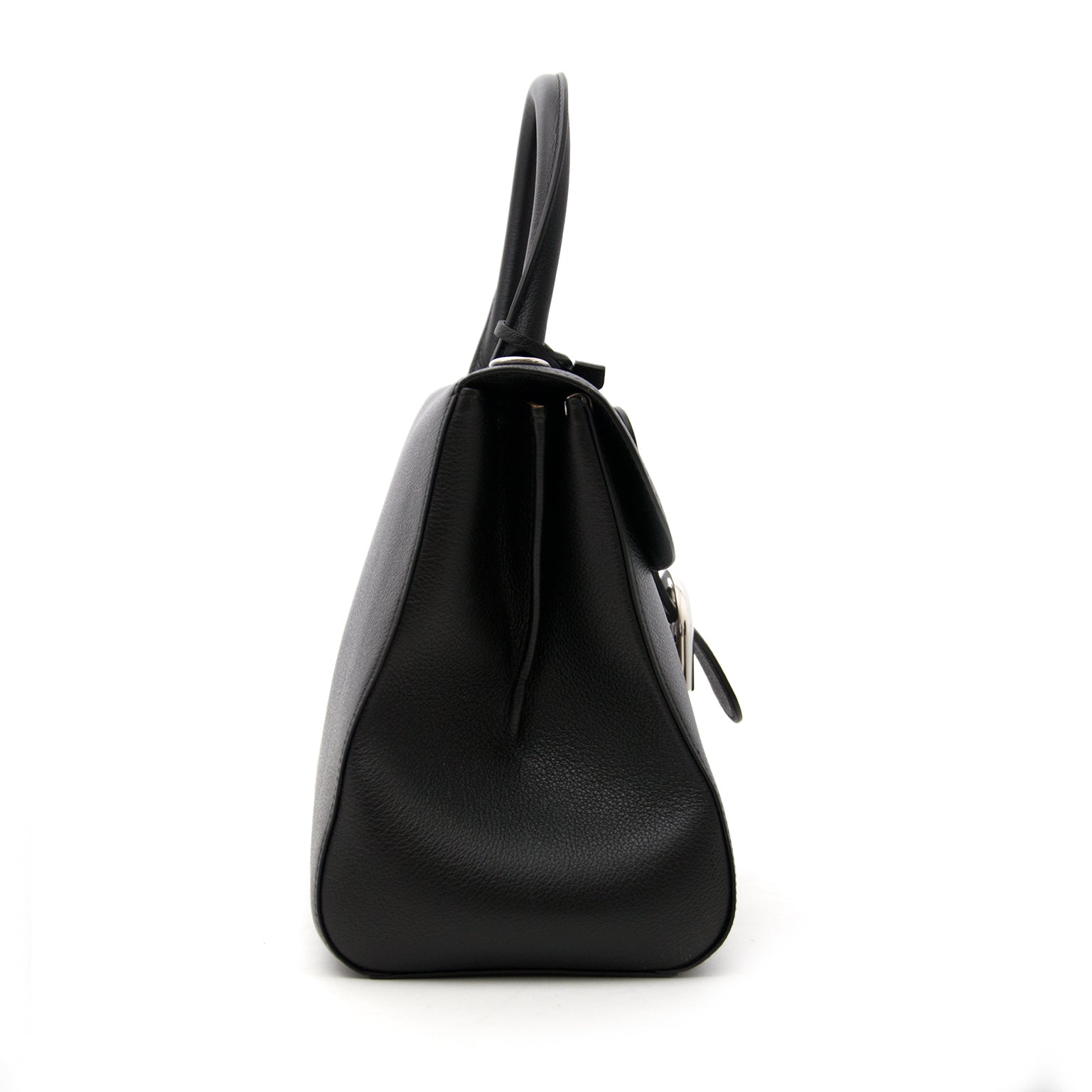 koop veilig online Brand New Delvaux Black Brillant MM PHW + STRAP aan de beste prijs