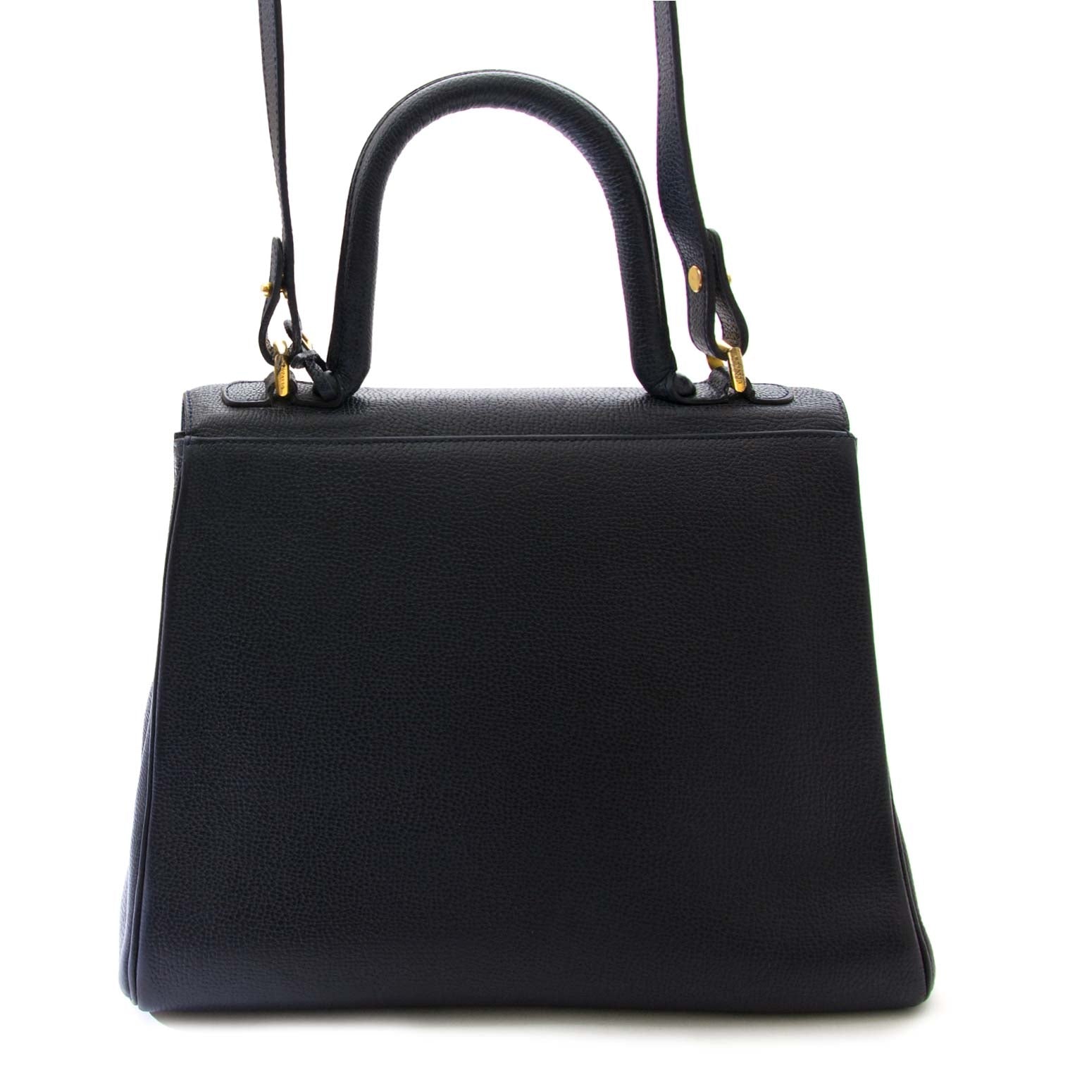 delvaux brillant blue mm bag + strap now for sale at labellov vintage fashion webshop belgium