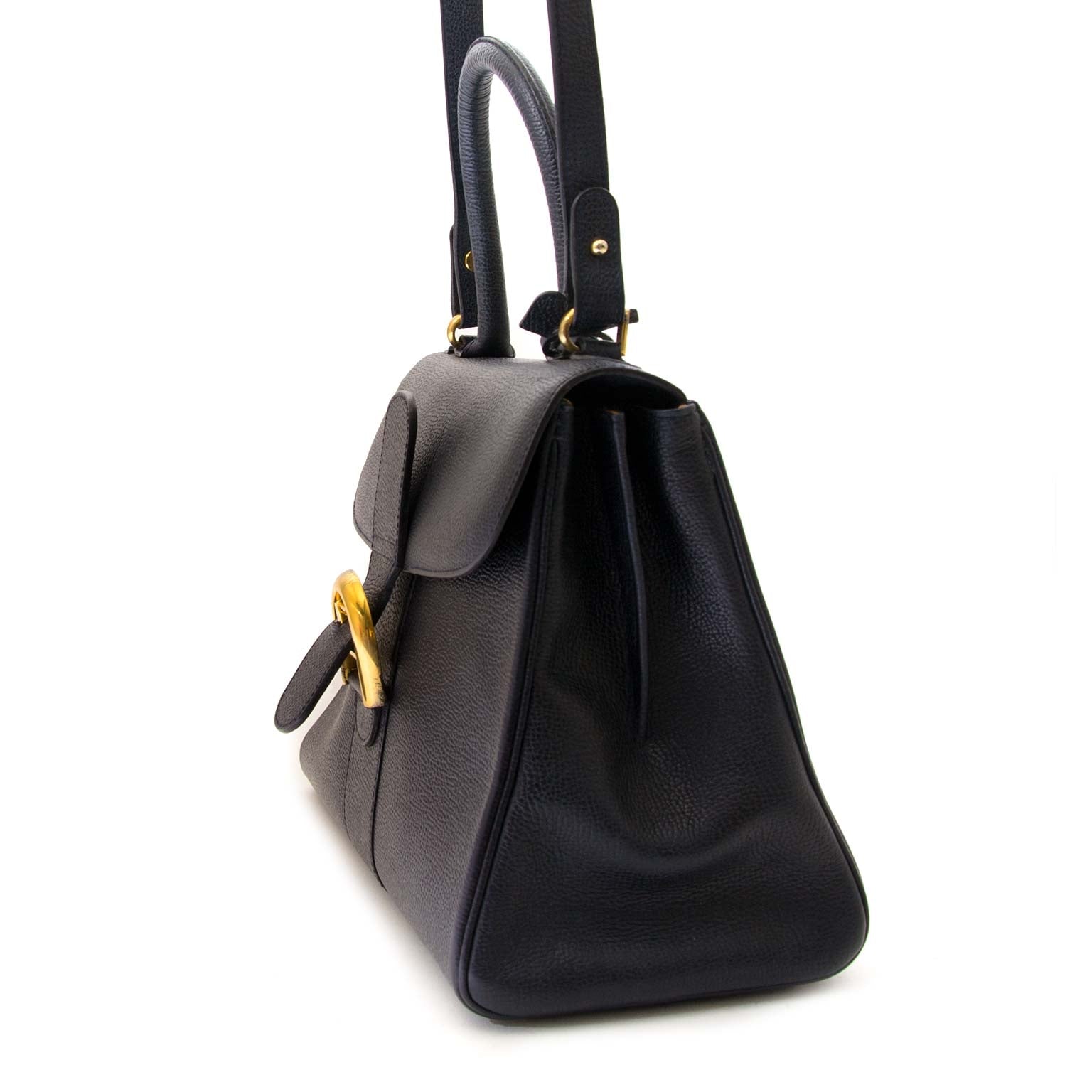 delvaux brillant blue mm bag + strap now for sale at labellov vintage fashion webshop belgium