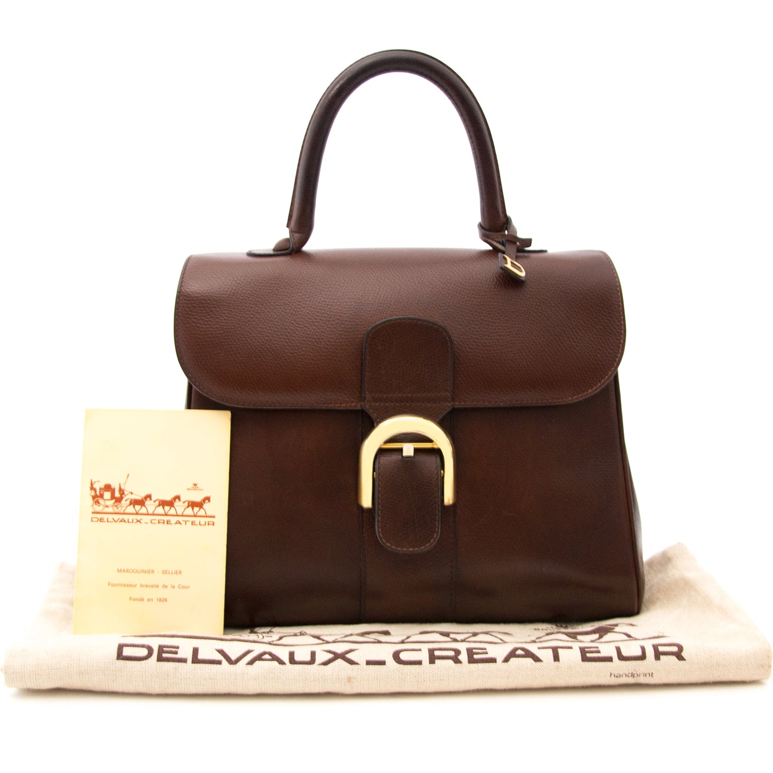 Achetez le Delvaux Brillant MM Brun en Belgique ou en ligne www.labellov.com, seconde main en vintage.
