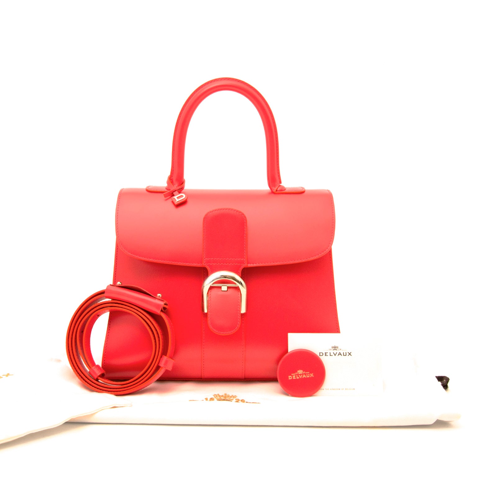 buy a secondhand brand new delvaux brillant coral mm online