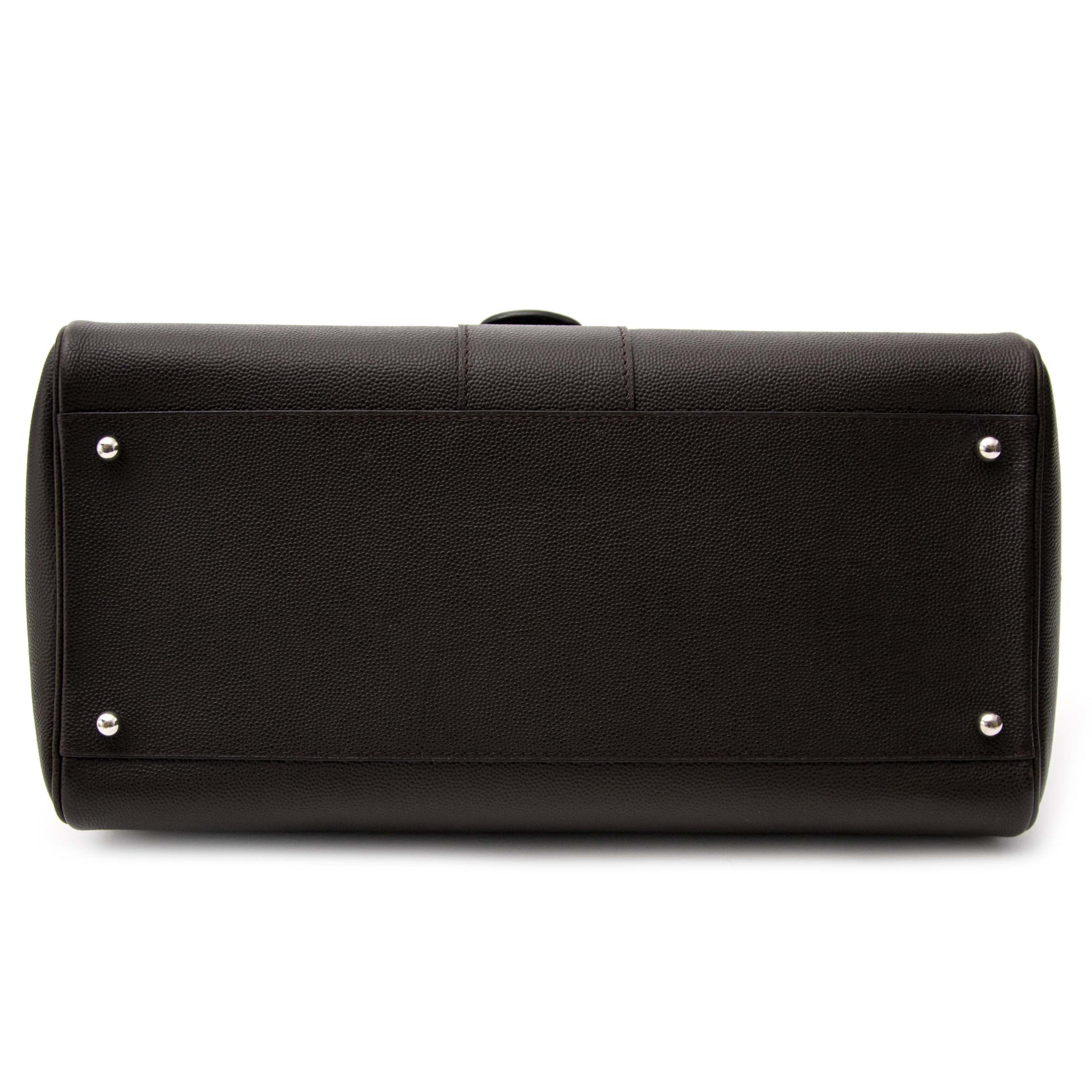 acheter enligne pour le meilleur prix sac a main Delvaux Cafe Veau Diamond Brillant