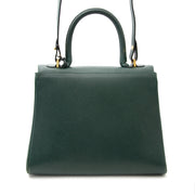 Buy now safe and secure the Delvaux Brillant MM in Dark Green on www.labellov.com.