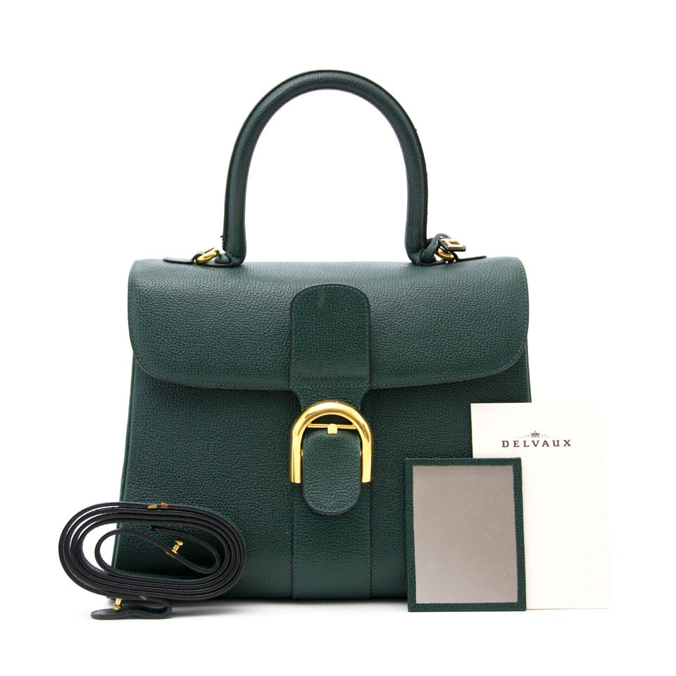 Delvaux Brillant Dark Green MM now available on www.labellov.com at the best price.