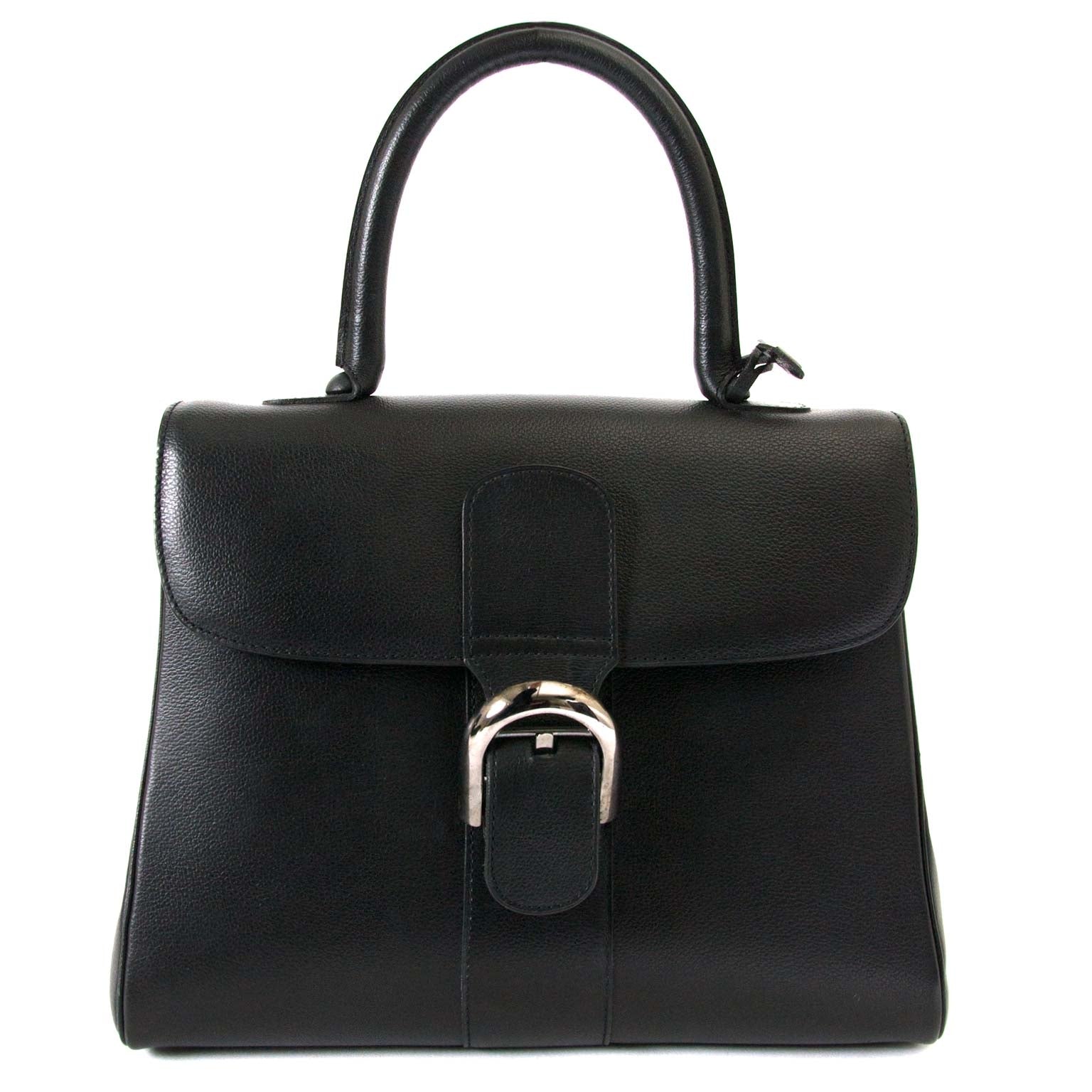 Delvaux Brillant Black MM Bag now for sale at labellov vintage fashion webshop belgium